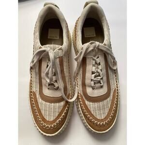 Dolce Vita DOLEN Lt Brown Sz 11 Tweed Platform Sneakers